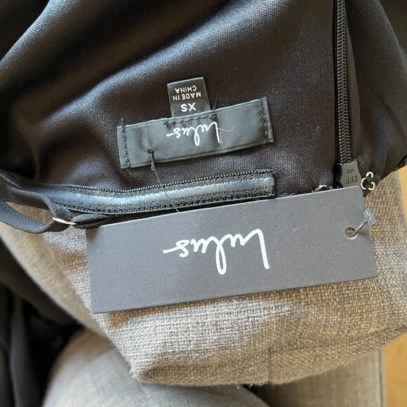 XS | Lulu's | NWT | Cause for Commotion Black Pleated Bustier Maxi Dress - Picture 9 of 10